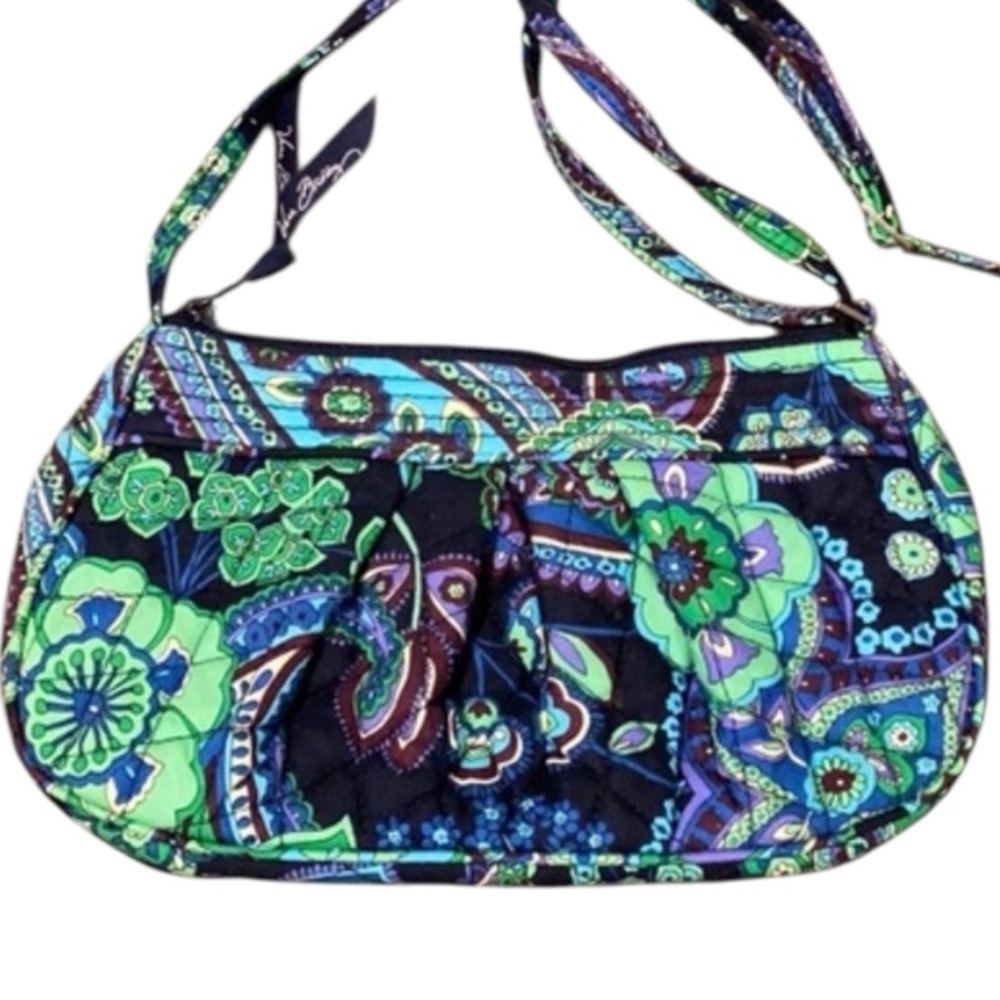 Vera Bradley Blue and Green Crossbody Bag